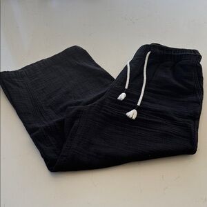 Old Navy Black Women's Gauze with Drawstring Size: S NWOT ✨